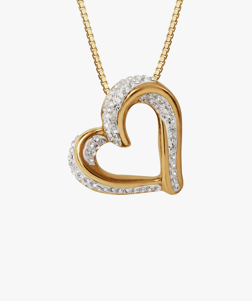 Women's Brilliance Fine Jewelry Slide Heart Pendant Necklace - Image 2