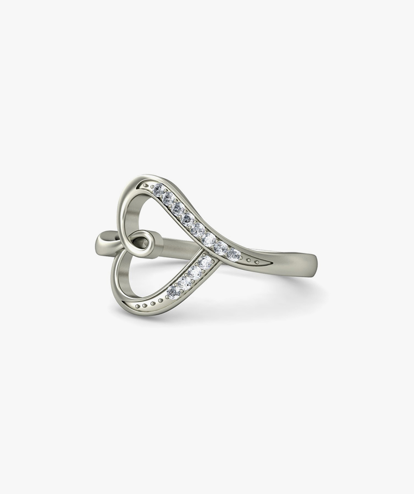Dishis 14k /18k White Gold Diamond Ring for Women - Image 3