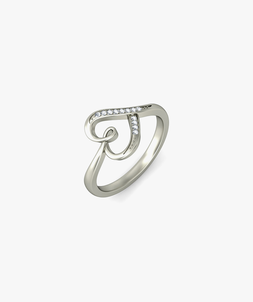 Dishis 14k /18k White Gold Diamond Ring for Women - Image 2