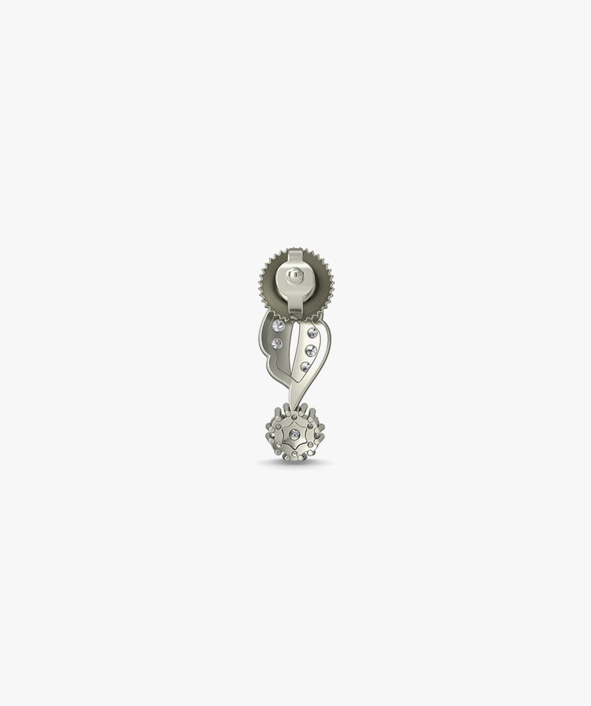 Bluestone White Gold and Diamond Stud Earrings - Image 3