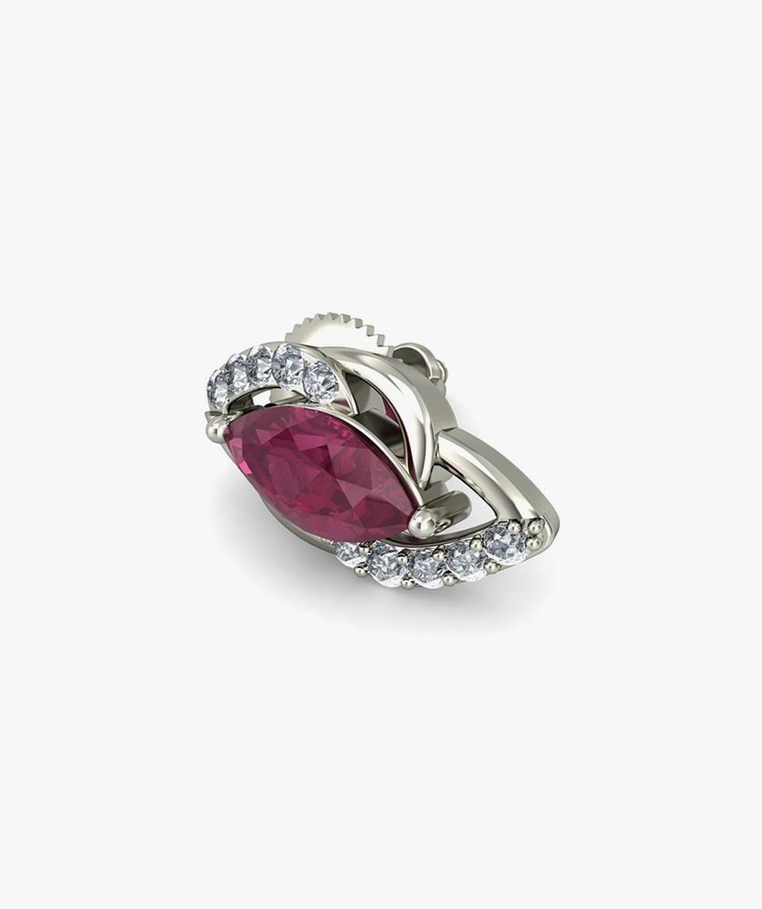 Dishis 14k /18k White Gold Diamond Ring for Women - Image 4